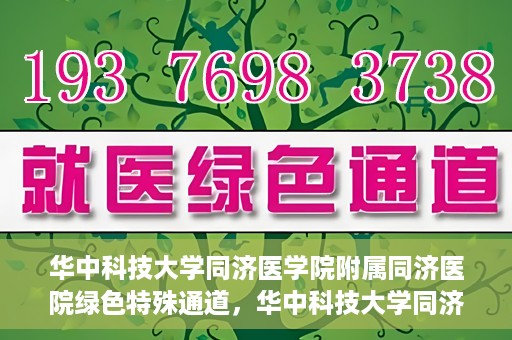 华中科技大学同济医学院附属同济医院绿色特殊通道，华中科技大学同济医院特殊绿色通道的奥秘与力量