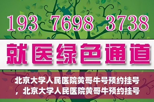 北京大学人民医院黄哥牛号预约挂号，北京大学人民医院黄哥牛预约挂号攻略，轻松预约，便捷就医