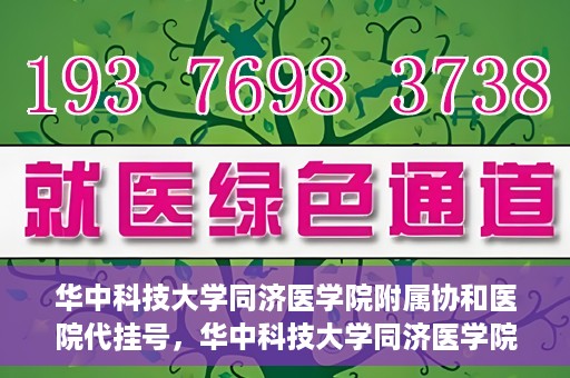 华中科技大学同济医学院附属协和医院代挂号，华中科技大学同济医学院附属协和医院代挂号服务详解