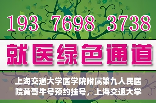 上海交通大学医学院附属第九人民医院黄哥牛号预约挂号，上海交通大学医学院附属第九人民医院黄哥牛号预约挂号攻略解析
