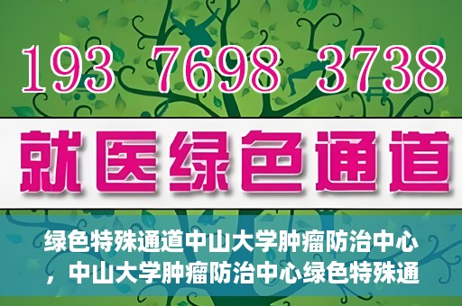 绿色特殊通道中山大学肿瘤防治中心，中山大学肿瘤防治中心绿色特殊通道，守护生命之光