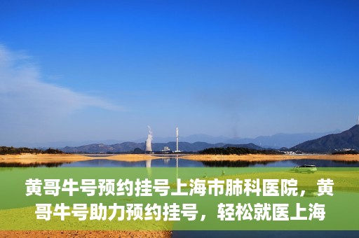 黄哥牛号预约挂号上海市肺科医院，黄哥牛号助力预约挂号，轻松就医上海市肺科医院