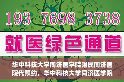 华中科技大学同济医学院附属同济医院代预约，华中科技大学同济医学院附属同济医院便捷预约服务解析
