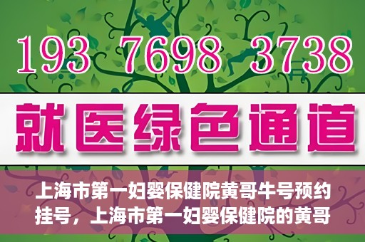 上海市第一妇婴保健院黄哥牛号预约挂号，上海市第一妇婴保健院的黄哥牛号预约挂号指南